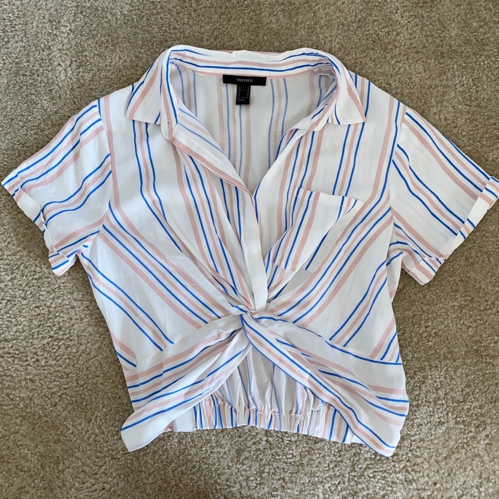 Cropped Collared Shirt